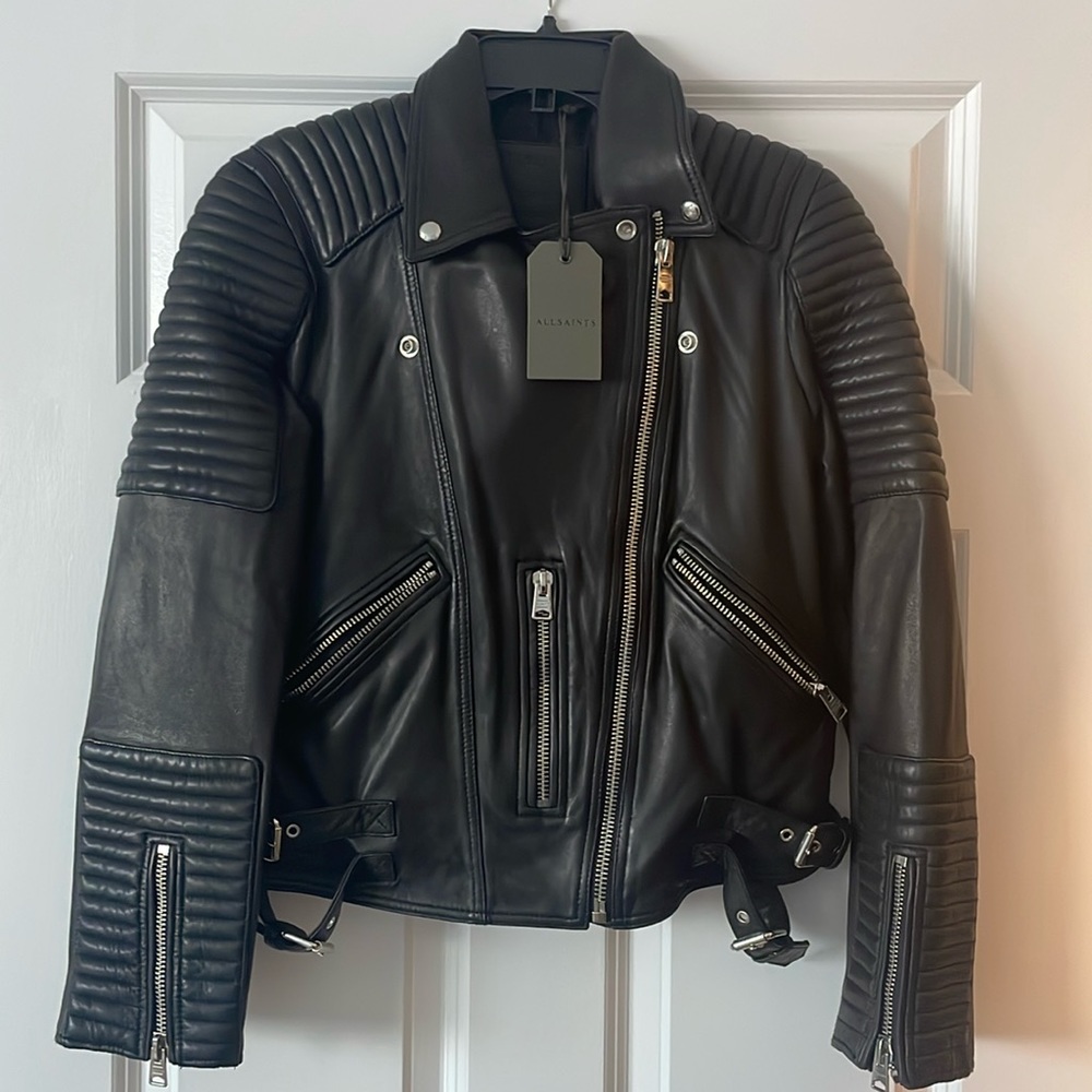 Allsaints Estella Biker Leather Jacket